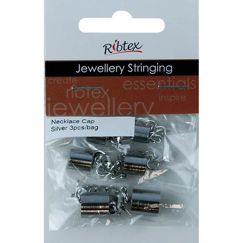 Metal Alloy Necklace Cap Plain with Clasp (available in 2 colours)
